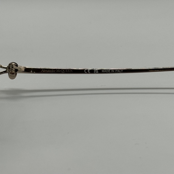 NEW  ALEXANDER MCQUEEN WOMEN SILVER BLUE SUNGLASSES - Picture 12 of 13